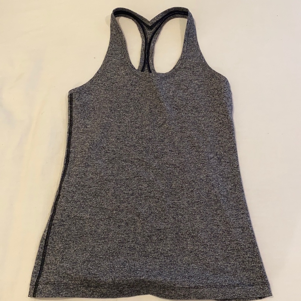 Lulu lemon razorback grey tank
